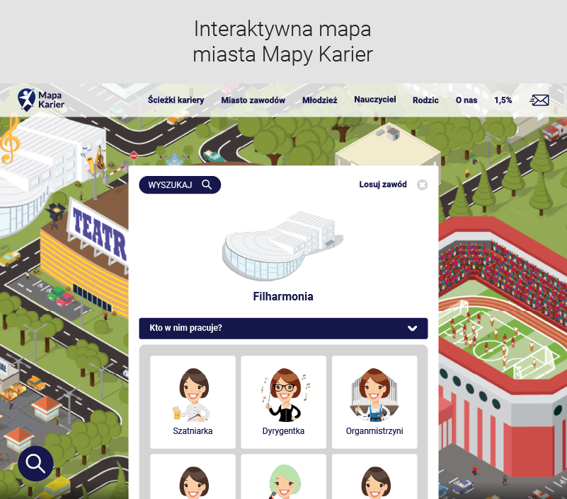 Treści interaktywne - przykład mapy interaktywnej